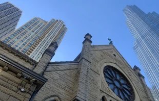 Holy Name Cathedral, the seat of the Archdiocese of Chicago. Credit: Photo courtesy of Maddy Johnson/Church Properties Initiative