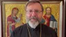 Major Archbishop Sviatoslav Shevchuk records a video message in Kyiv, Ukraine, on March 8, 2022.