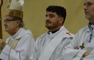 A crowd accompanied Nathanael Alberione in his ordination on Nov. 21, 2022. Credit: Christ the Worker Parish