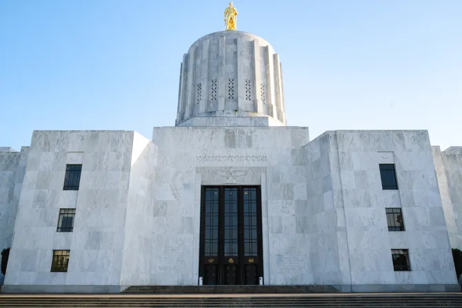 The Oregon State Capitol in Salem.