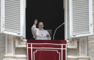 Pope Francis speaks at the Sunday Angelus on May 30, 2021. Vatican Media/CNA.