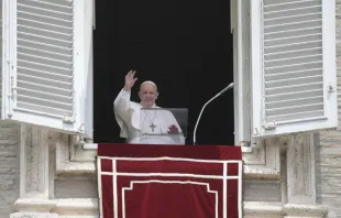 Pope Francis speaks at the Sunday Angelus on May 30, 2021. Vatican Media/CNA.