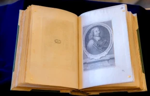 A portrait of Blaise Pascal from a miniature that dates to the 1700s. Credit: Daniel Ibañez/CNA