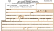 Photo of the latest federal passport form with no “X” option and the updated sex identification section.