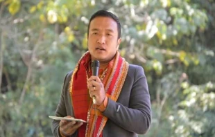 Burmese Christian pastor Cung Biak Hum. Screenshot from the Forgotten Christian Minorities in Myanmar webinar.
