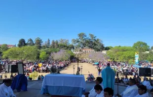 More than 40,000 young people turned out for a pilgrimage to the shrine of the Virgin of Río Blanco and Paypaya in the northern province of Jujuy in Argentina on Oct. 27, 2023. Credit: Bishopric of Jujuy