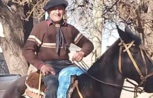 Sergio Ariel Ozán traveled more than 300 kilometers to visit the cathedral basilica and sanctuary of Our Lady of the Valley. Credit: Press Bishopric of Catamarca