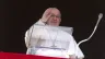 Pope Francis waves to pilgrims in St. Peter's Square on Feb. 25, 2024, during his weekly Angelus reflection. The pope canceled his audiences the day before due to mild flu conditions, according to the Vatican.