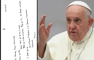 Stan “JR” Zerkowski received a handwritten note from Pope Francis in October 2023. Credit: JR Zerkowski/Vatican Media