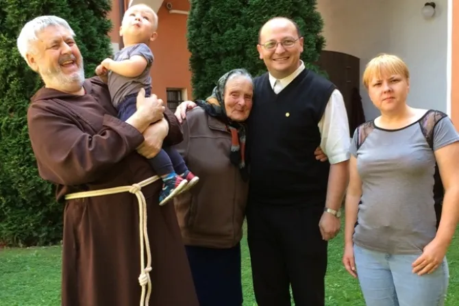 Ukrainian refugees at the house of the Capuchin friars in Slovakia.