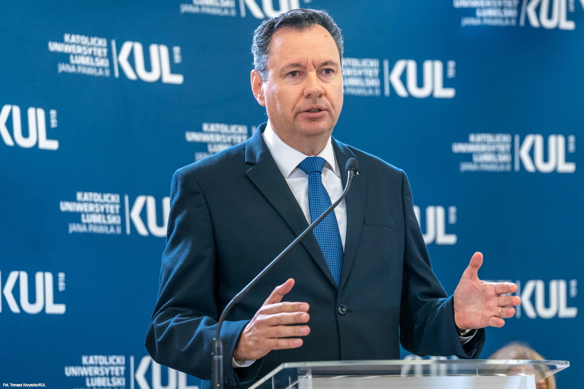 Israeli Ambassador to Poland Yacov Livne speaks with students and faculty at the John Paul II Catholic University of Lublin, Poland, on June 21, 2022.?w=200&h=150
