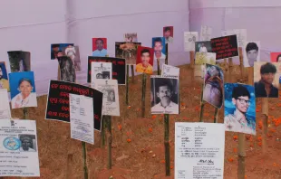 Photos of martyred Christians at a public event in Bhubaneswar in 2010. Credit: Anto Akkara
