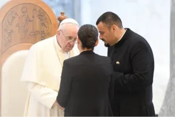 Pope Francis meets DUha Sabah Abdullah in Iraq