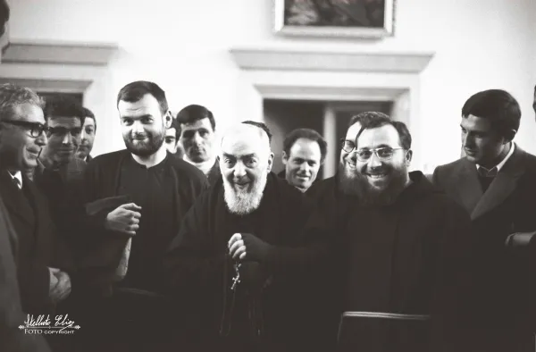 To mark its 10th anniversary, the St. Pio Foundation in the United States has released 10 never-before-seen photographs of Padre Pio. The candid images show the Italian priest celebrating Mass and deep in prayer but also in lighter moments of laughter, rarely captured of the friar. Courtesy of the St. Pio Foundation