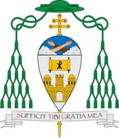 The coat of arms of Cardinal Pierbattista Pizzaballa. Credit: Creative Commons, CC BY-SA 4.0-CNA