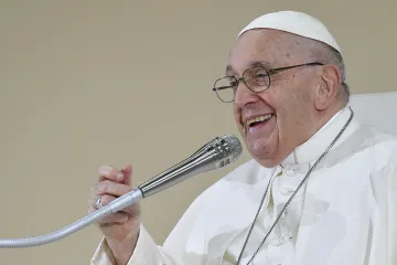 WYD pope smiles