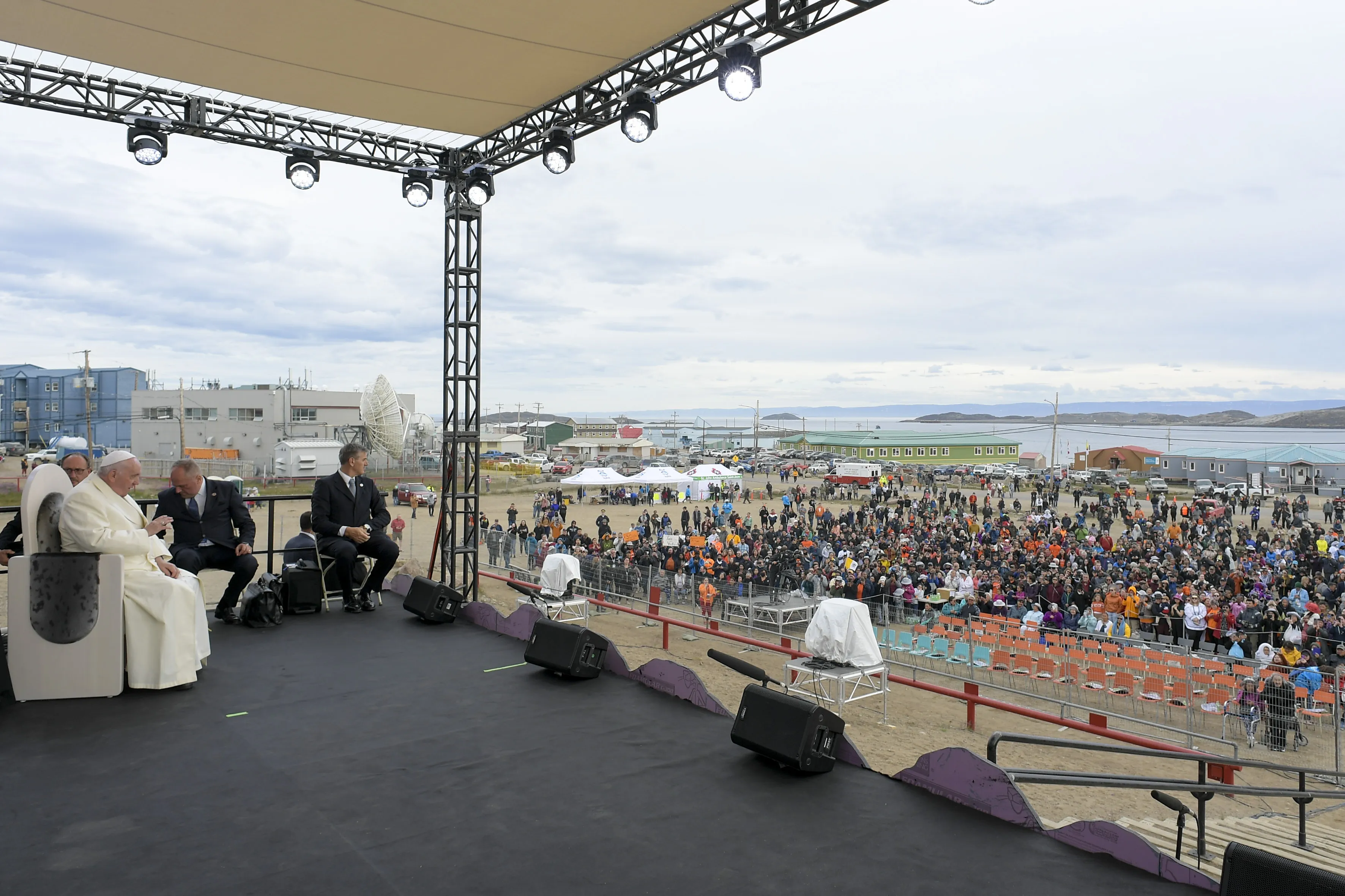 Pope Francis address indigenous young people and elders in Iqaluit, Canada, on July 29, 2022, on the final day of his weeklong trip to Canada.?w=200&h=150