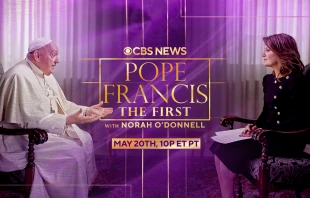 Pope Francis sits down for an interview with Norah O'Donnell on CBS' "60 Minutes," which aired Monday, May 20, 2024. Credit: CBS News/Adam Verdugo