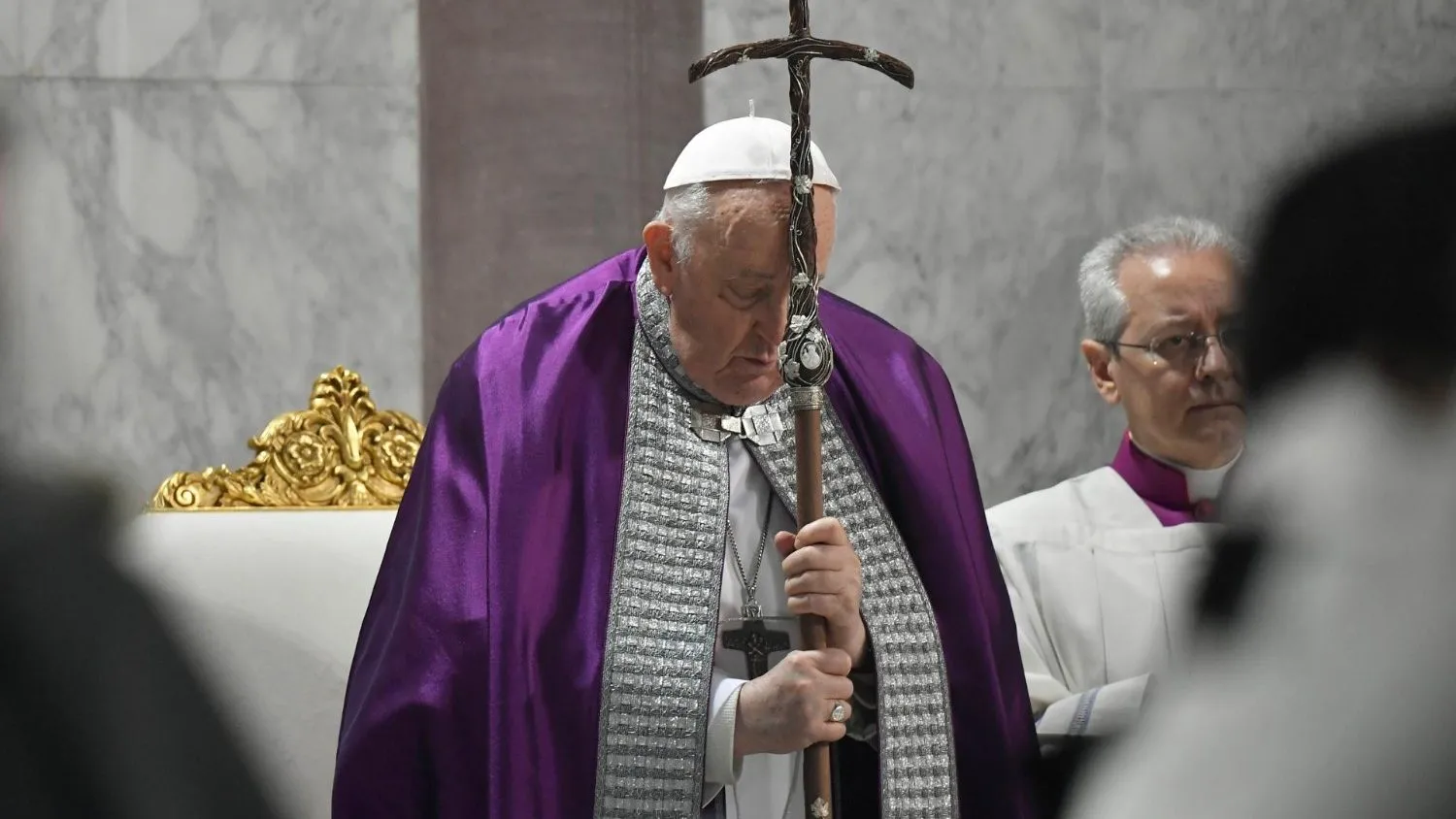 Pope Francis presides over Ash Wednesday Mass at the Basilica of Santa Sabina in Rome on Feb. 14, 2024.?w=200&h=150