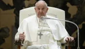 Pope Francis addresses the faithful at his Wednesday general audience on Feb. 28, 2024.