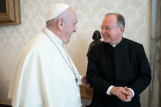 Pope Francis receives Fr. John Connor