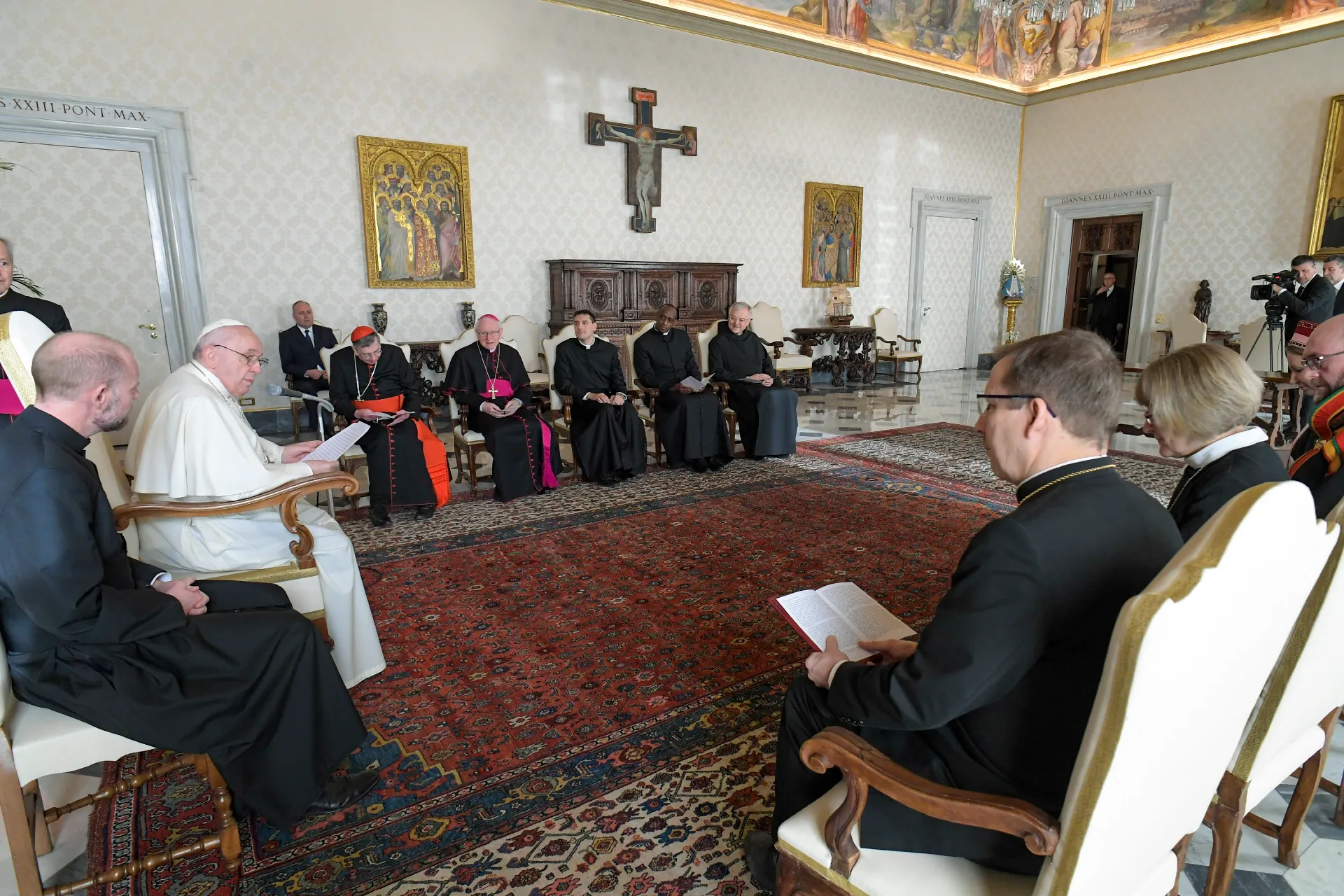 Pope Francis meets with ecumenical delegation from Finland on Jan. 17, 2022.?w=200&h=150
