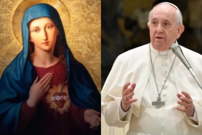 Pope Francis and Blessed Mother