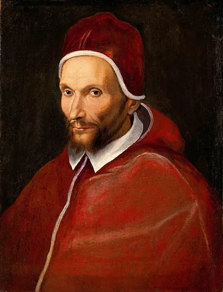 Jacopino del Conte's portrait (c. 1590) of Urban VII. public domain
