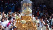 A procession of the Virgin of San Juan de los Lagos in Mexico.
