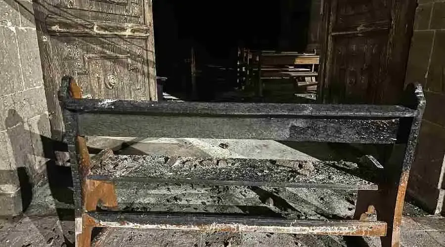 Santiaguito Church in Mexico sustained fire damage, according to a May 15, 2023, statement by the Diocese of Irapuato in the Mexican state of Guanajuato.?w=200&h=150