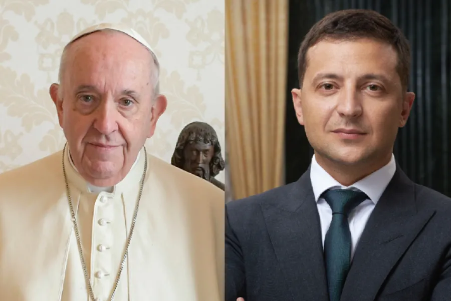 Pope Francis and Ukrainian President Volodymyr Zelenskyy.?w=200&h=150