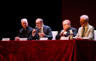 Cardinal Raymond Burke was part of a panel that convened on the eve of the Synod on Synodality, Oct. 3, 2023. Credit: Daniel Ibañez/EWTN News