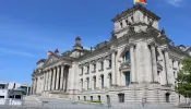The Reichstag in Berlin, seat of the German federal Parliament.
