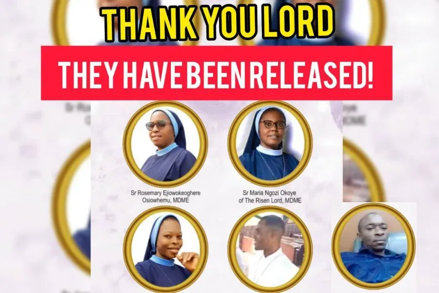 Three nuns, a seminarian, and the driver of the vehicle they were in were abducted in Nigeria’s Imo State on Oct. 5, 2023. The nuns’ order, the Missionary Daughters of Mater Ecclesiae, appealed for their safe release in an Oct. 6 statement. The group was released Oct. 13-14, 2023.?w=200&h=150