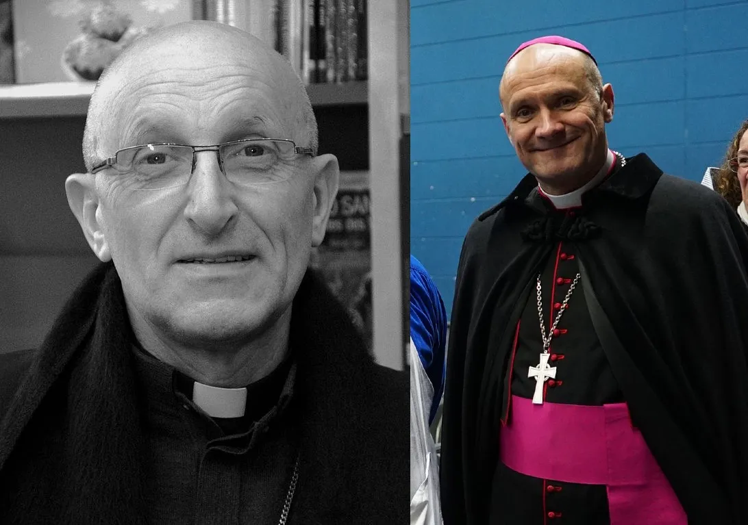 Bishop François Touvet of Châlons (right) will serve alongside the current bishop of Fréjus-Toulon, 71-year-old Dominique Rey, and will automatically succeed him upon his resignation at age 75, Pope Francis announced Nov. 21, 2023.?w=200&h=150
