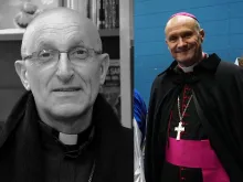 Bishop François Touvet of Châlons (right) will serve alongside the current bishop of Fréjus-Toulon, 71-year-old Dominique Rey, and will automatically succeed him upon his resignation at age 75, Pope Francis announced Nov. 21, 2023.