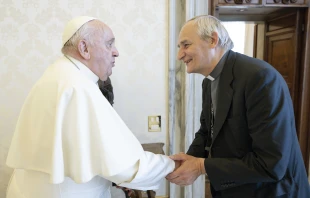 Pope Francis and Cardinal Matteo Zuppi at the Vatican on Aug. 24, 2023. Credit: Vatican Media