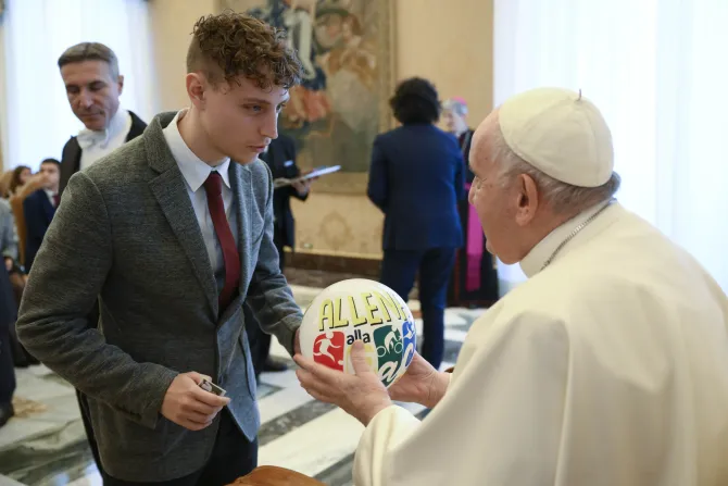 Pope Francis met with young members of Catholic Action on Dec. 15, 2022.