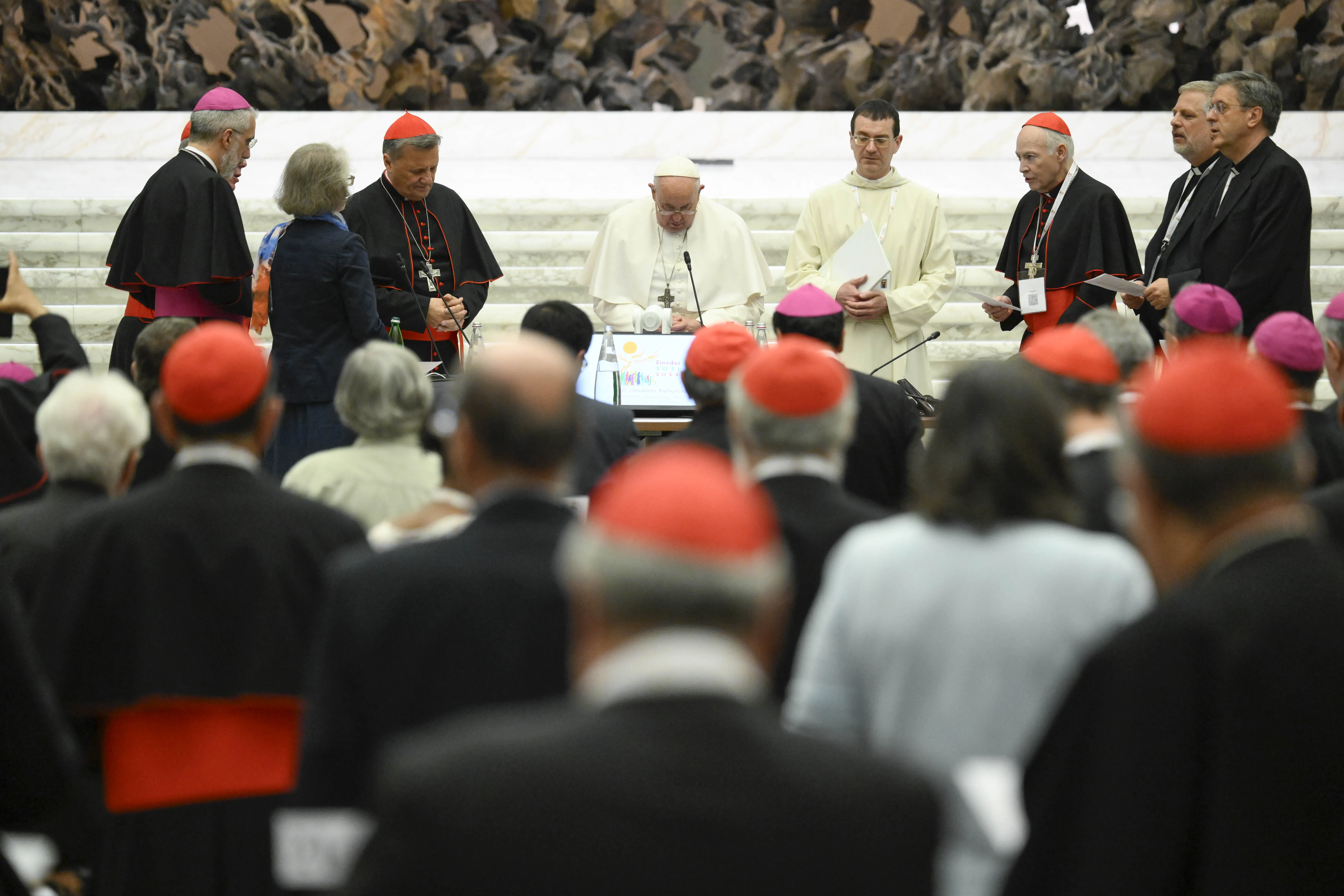 Pope Francis thanks the delegates at the conclusion of the 2023 Synod on Synodality.?w=200&h=150