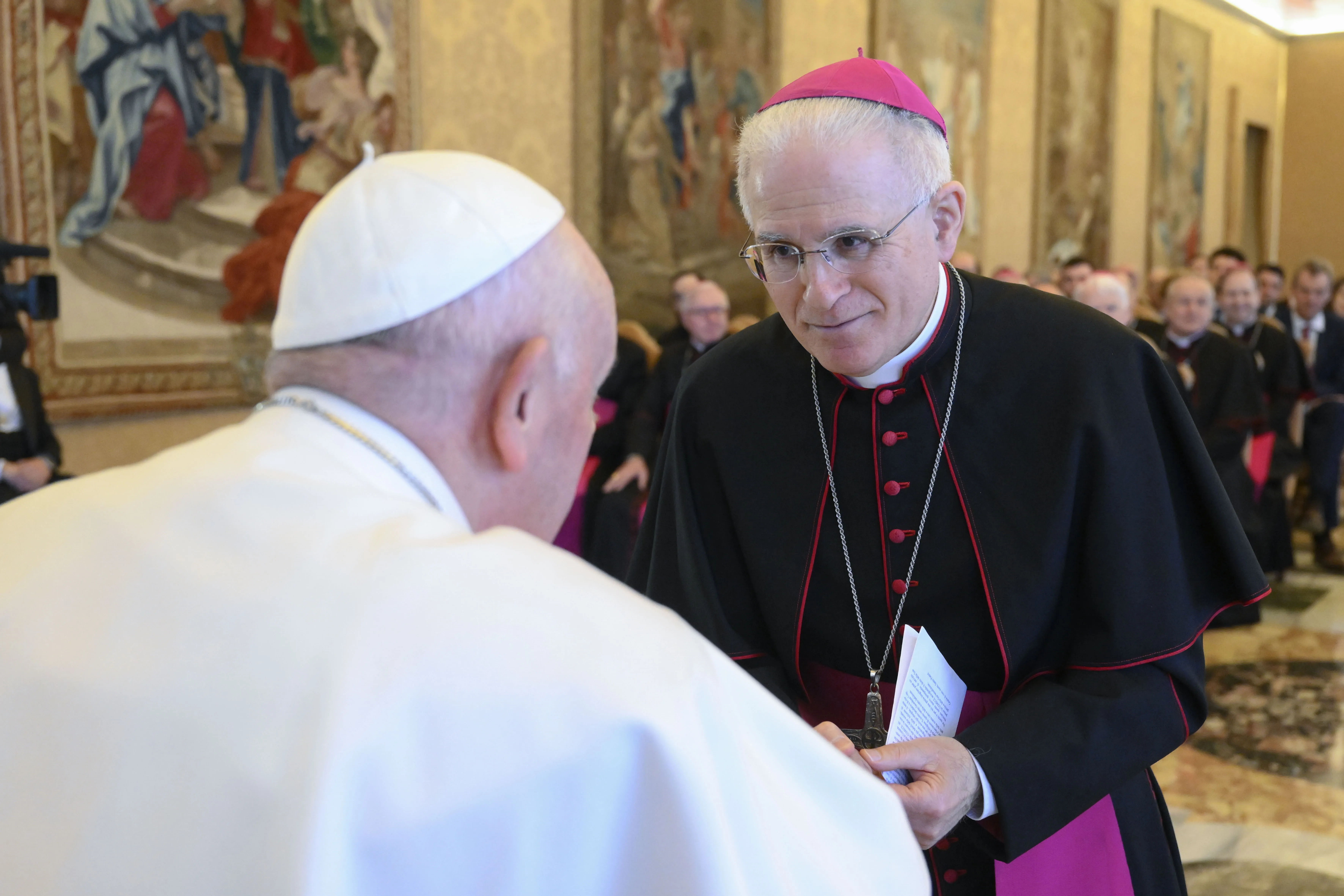 Bishop Mariano Crociata meets with Pope Francis on March 23, 2023.?w=200&h=150