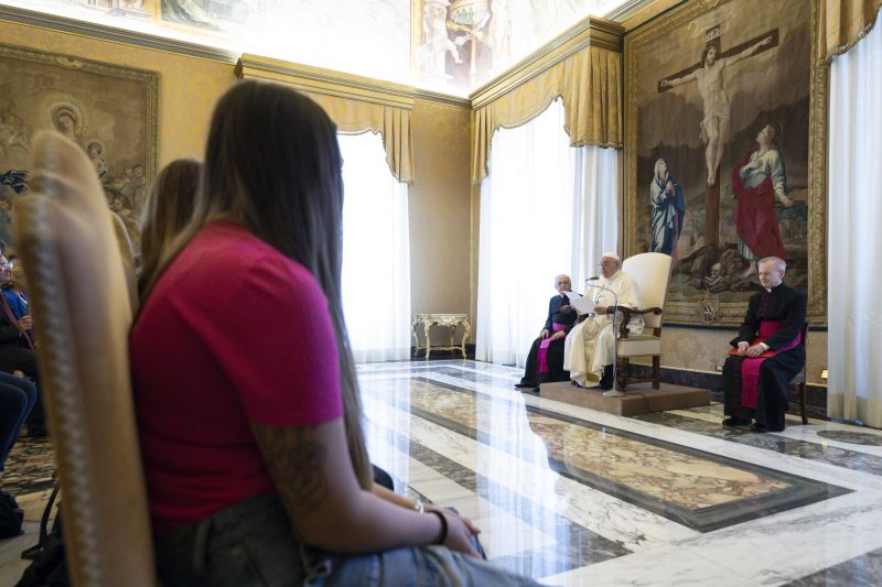 ‘You are not alone’: Pope Francis meets women who escaped the Mafia