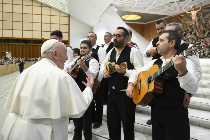 Pope Francis music musicians guitar Jan. 11, 2023