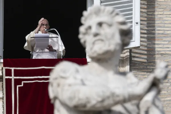 Pope Francis gives his Angelus message for the Third Sunday of Advent on Dec. 11, 2022. Vatican Media.