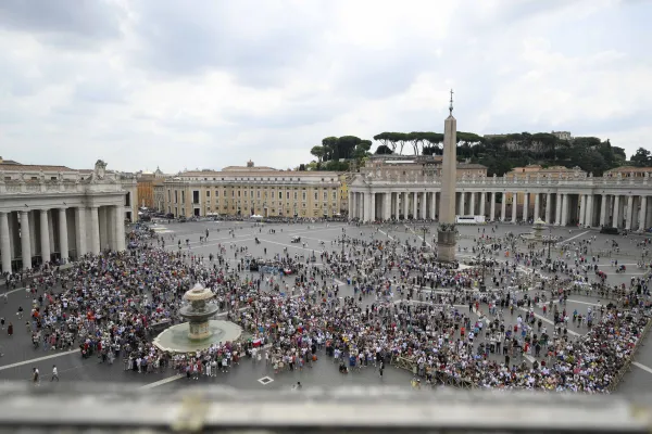 Pope Francis gives his Angelus address June 29, 2023. Credit: Vatican Media
