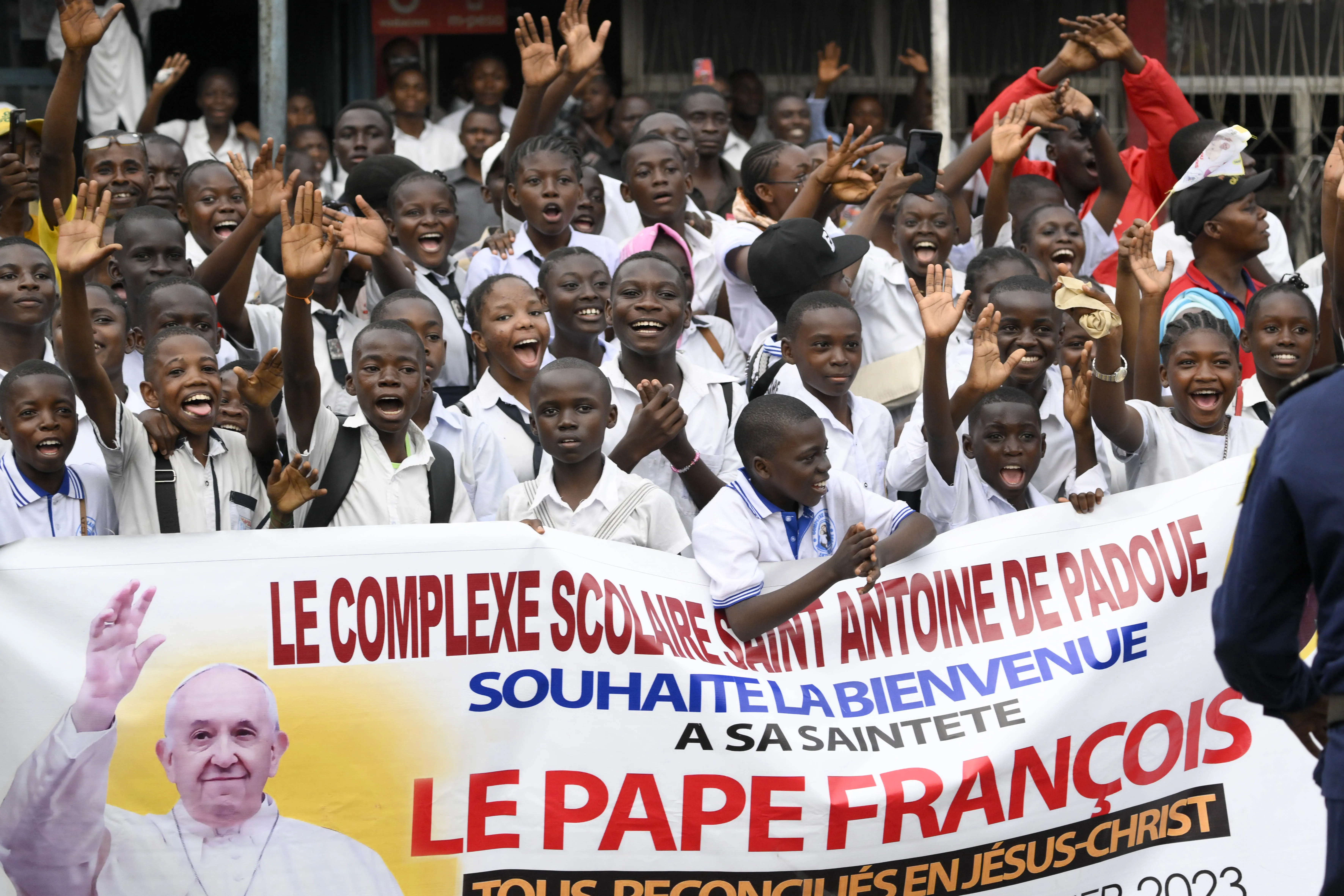 Pope Francis arrived in the Democratic Republic of Congo on Jan. 31, 2023. The streets of the pope’s five-mile drive from the N’Dolo Airport to the presidential residence were lined with thousands of locals who cheered and waved flags.?w=200&h=150