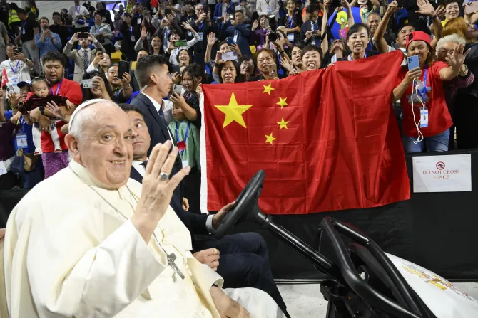 Pope Francis gave a special message to Chinese Catholics at the end of his Mass in Ulaanbaatar, Mongolia on Sept. 3, 2023.