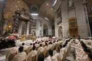 Christmas Mass in St. Peter's Basilica on the night of Dec. 24, 2023.