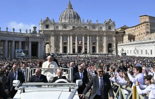 Pope Francis at Palm Sunday Mass in St. Peter's Square on March 24, 2024. Vatican Media