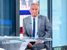 Presidential candidate Robert F. Kennedy Jr. visits “Fox & Friends” at Fox News Channel Studios on April 2, 2024, in New York City.