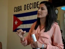 Rosa María Payá coordinates the pro-Cuba democracy platform Cuba Decide. She is the daughter of the revered late Catholic Cuban dissident Oswaldo Payá.